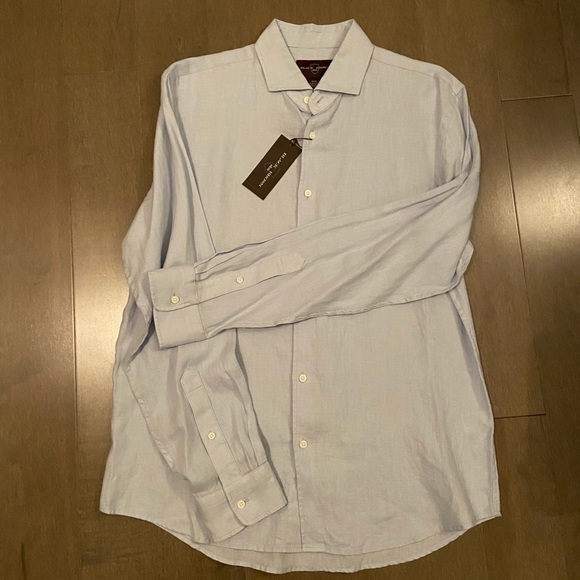 Black Brown Button Up Shirt NWT - Picture 2 of 3